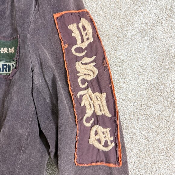 Wilsons Leather M. Julian Brown Suede Military Inspired Jacket Sz XXL Button Up - Picture 3 of 8